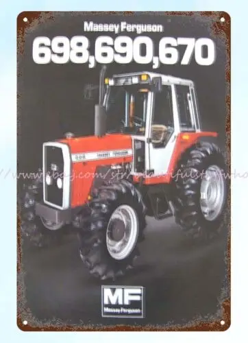 Massey-Ferguson MF 670 690 698 Tractor farm machinery metal tin sign