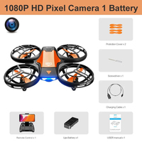 Mini RC Drone Camera HD Wide Angle Camera 1080P WiFi fpv Dron Camera Height Keep Drones Camera RC Quadcopter Chirstmas Gift V8