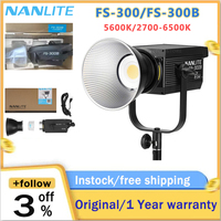 Nanlite FS-300 FS-300B LED Bi-Color Monolight Temperature LED Film and Television Lighting Studio Wedding Photography Lamp