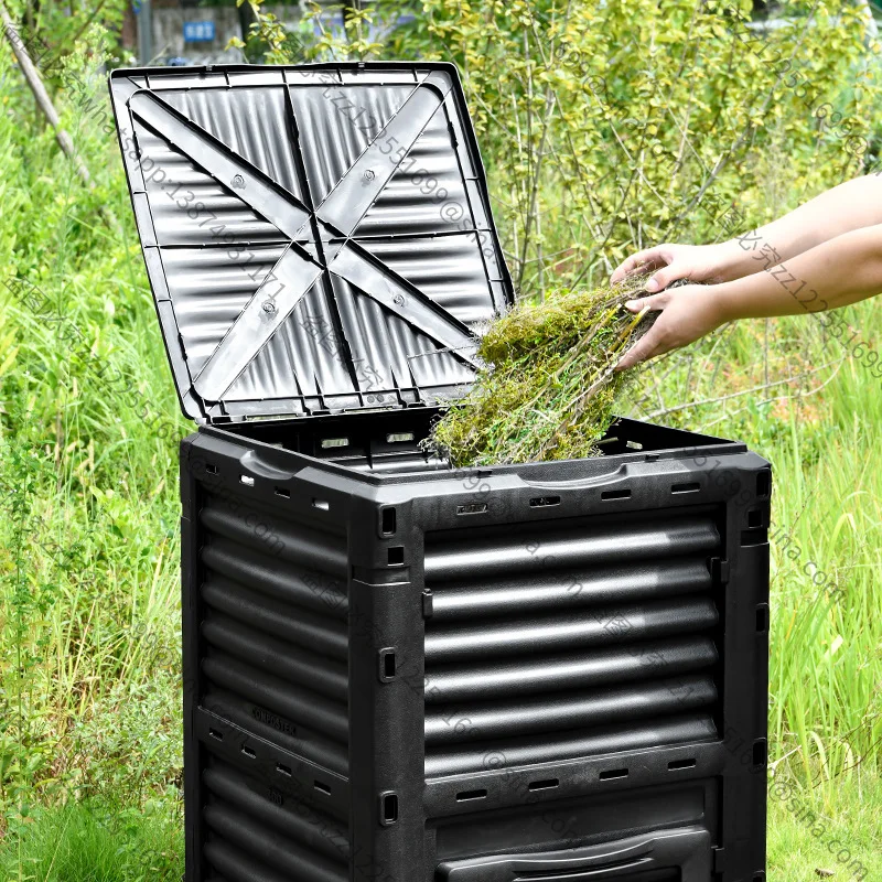 Suitable for Courtyard Compost Bucket Standing Deciduous Weed Plastic Compost Box Nutrient Soil Fermentation Box