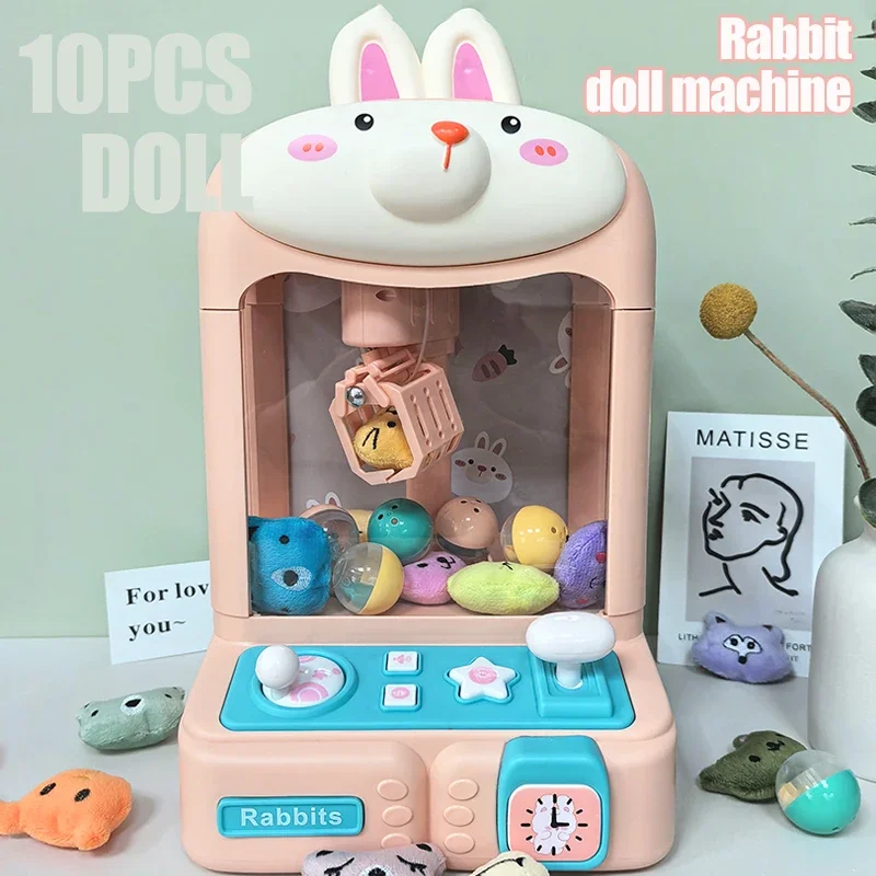 Mini Toys Claw Machine Toys for Children Automatic Operated Play Game Arcade Claw Machines Kids Doll Vending Machine Toys Gifts