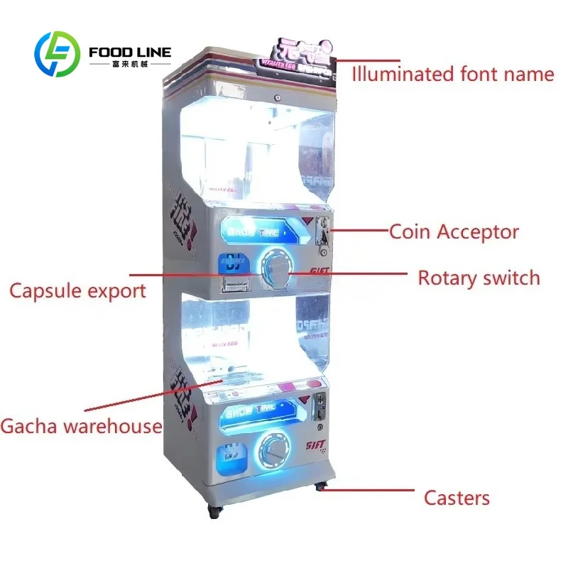 Customized Factory Direct Sale Gacha Vending Machine Capsule Toy Car Vending Machine Kids Toy Capsule Machine