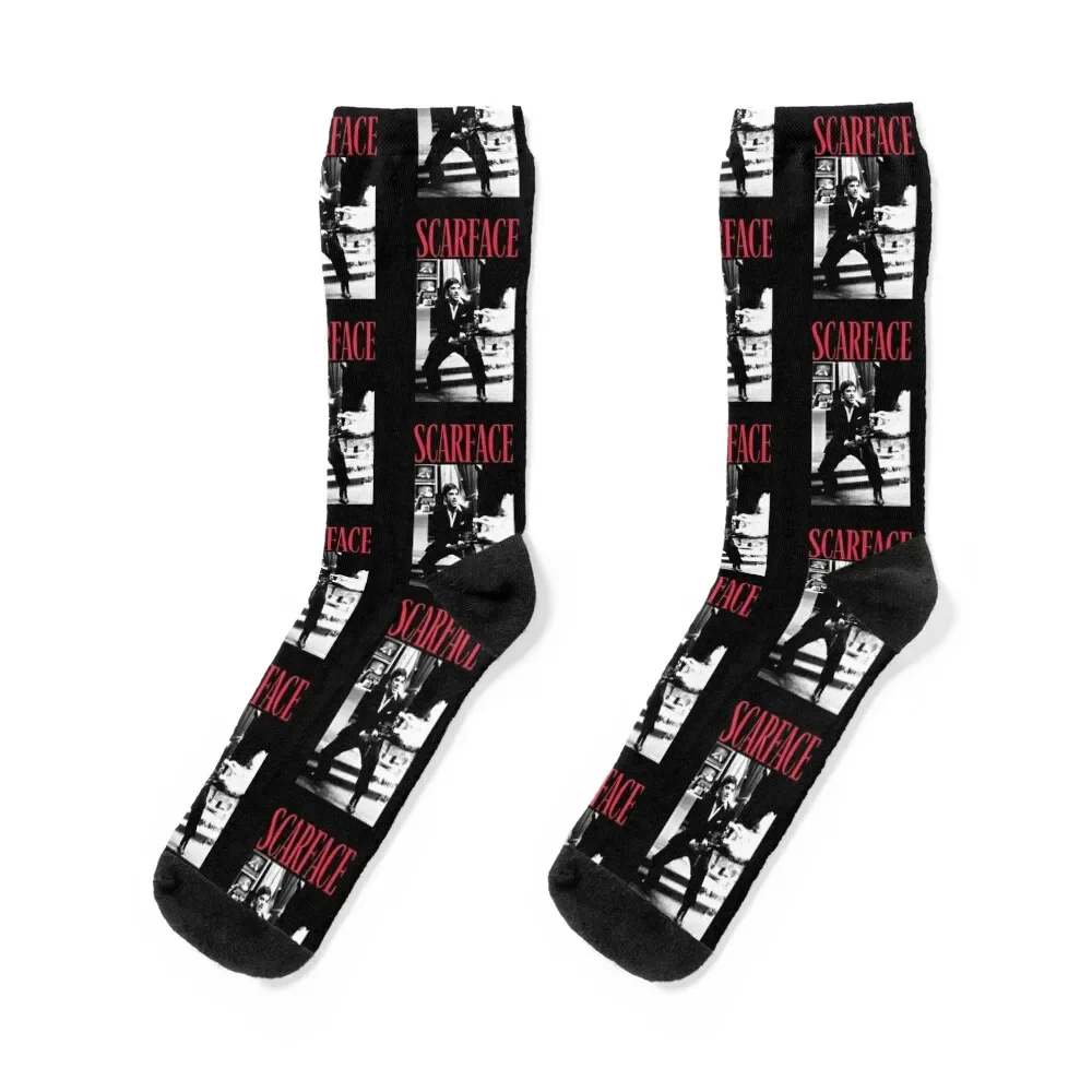 

Scarface movie retro Socks loose designer brand aesthetic Women Socks Men's