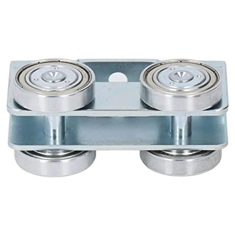 M11K-Stable And Safe Trolley Assembly 4 Wheel Roller System For Home Doors Wardrobe Cabinets Alloy Steel Silver 1 Unit