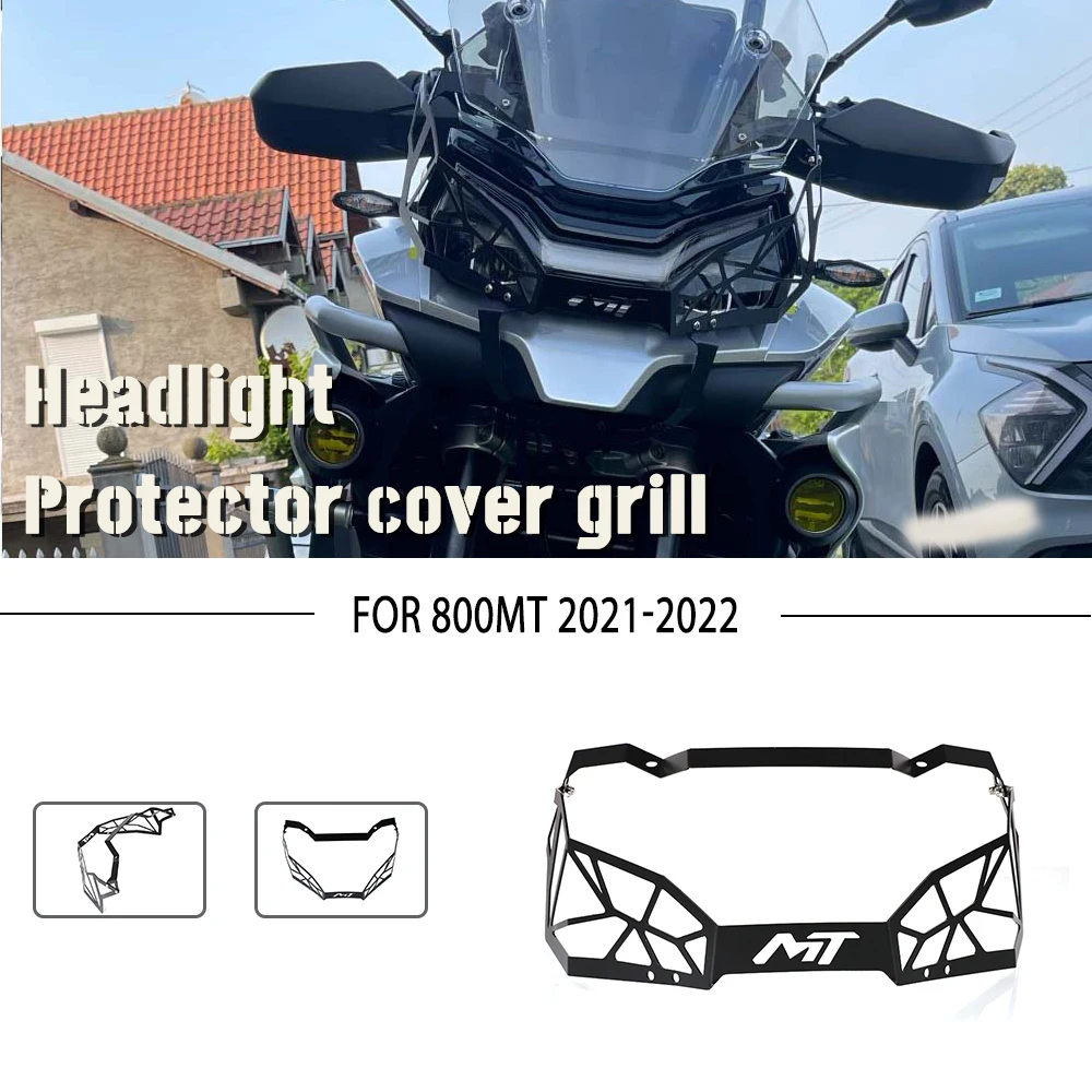 

For CFMOTO 800MT 800 MT 2021 2022 Motorcycle Accessories Headlight Protector Guard Headlamp Grille Protection Cover Protective