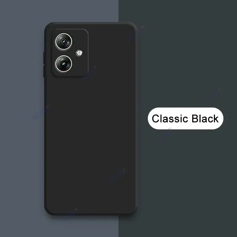 Luxury Double Liner Protection Case Covers for Motorola Moto G64Y MotoG64Y 5G Soft Square Liquid Silicone Phone Back Armor Coque