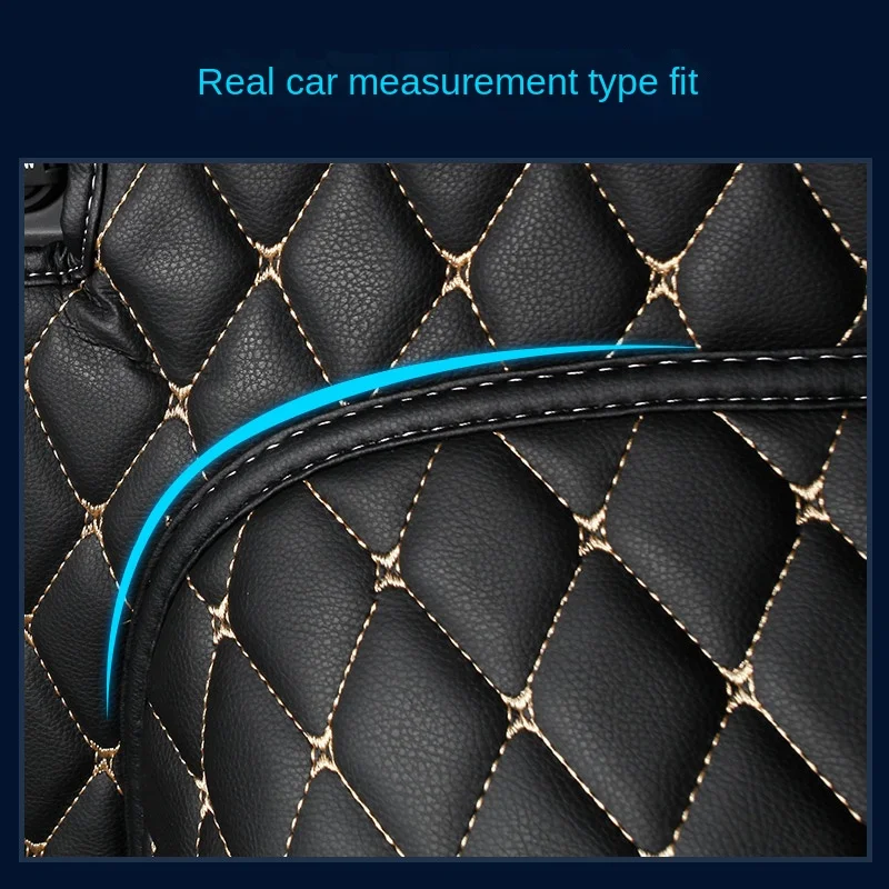 Full Coverage Custom Car Trunk Mats for Hyundai Santafe Veloster Palisade Veracruz Interior Details Car Accessories Carpet