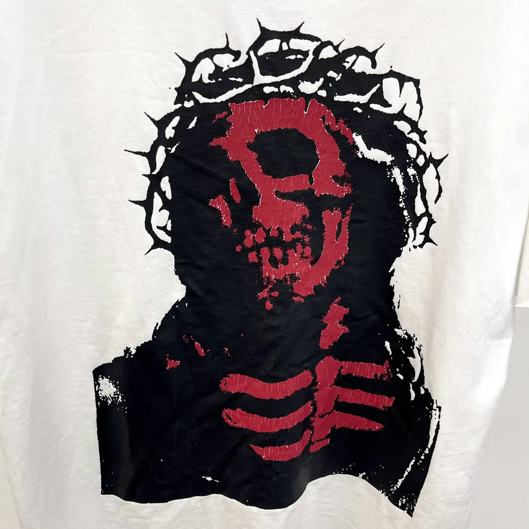 New Novelty 2022 Men Number Nine Jesus Skull T Shirts T-Shirt Hip Hop Skateboard Street Cotton T-Shirts Tee Top US size BG85