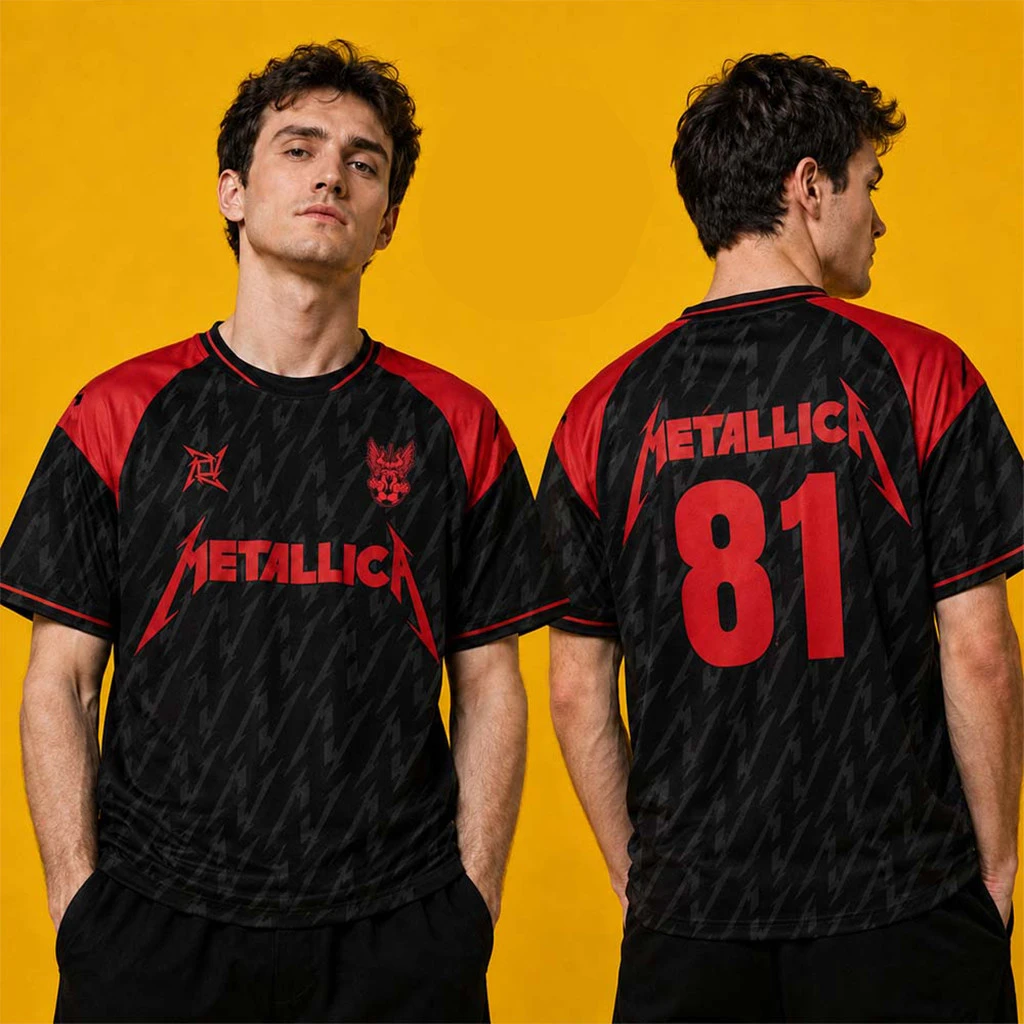 Image of 2026 Metallica M72 Tour Jersey 3D Unisex Shirt Herren Damen Sommer Y2k Mode Rock Schnelltrocknendes T-Shirt Familien-Matching-Kleidung