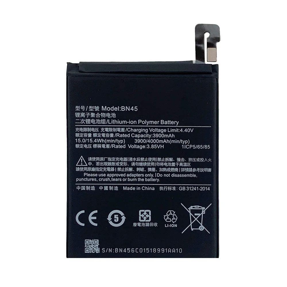  BN45 4000mAh Battery For Xiaomi Redmi Note 5 Note5 BN45 Phone Replacement Batteries +Tools