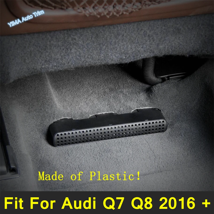 

2PCS Fit For Audi Q7 Q8 2016 - 2020 Accessories Car Air Under AC Conditioner Vent Protective Cover Seat Duct Outlet Heat Grile