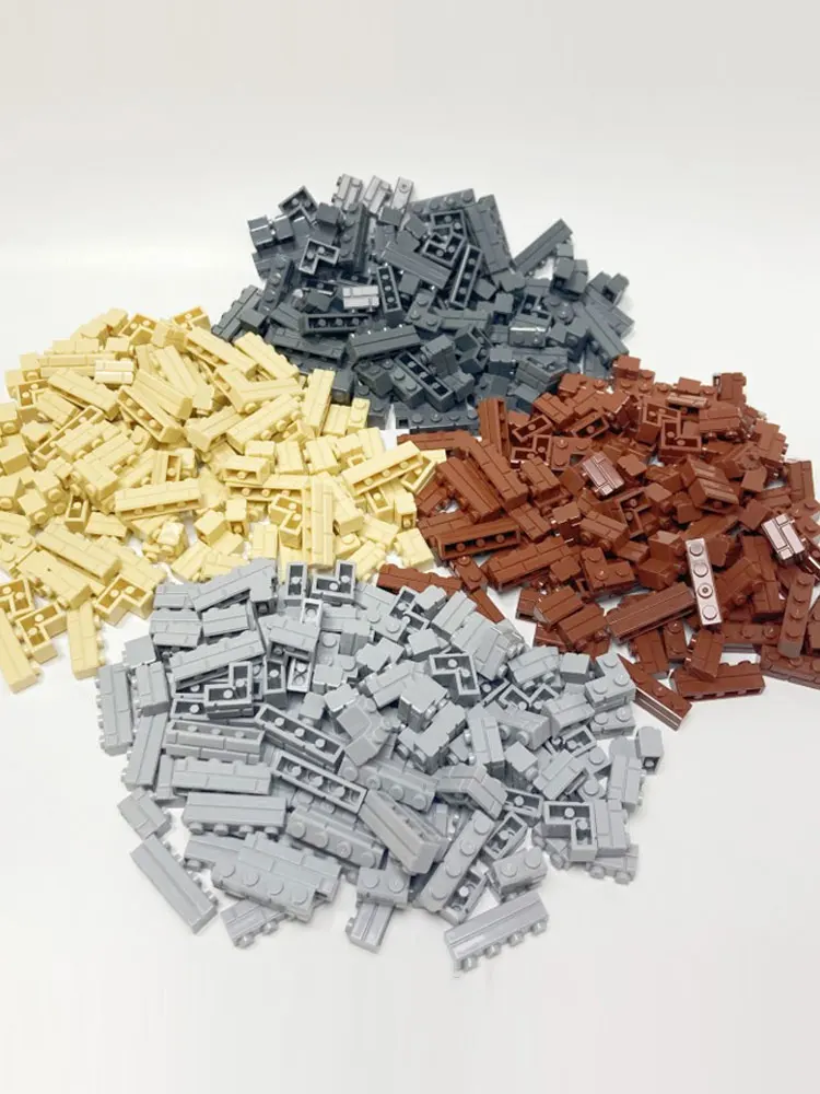 120PCS Blokken Muur Baksteen Kleine Deeltjes Bouwsteen Simulatie Stad Modelbouw Accessoires Kinderen Gift - afbeelding 2