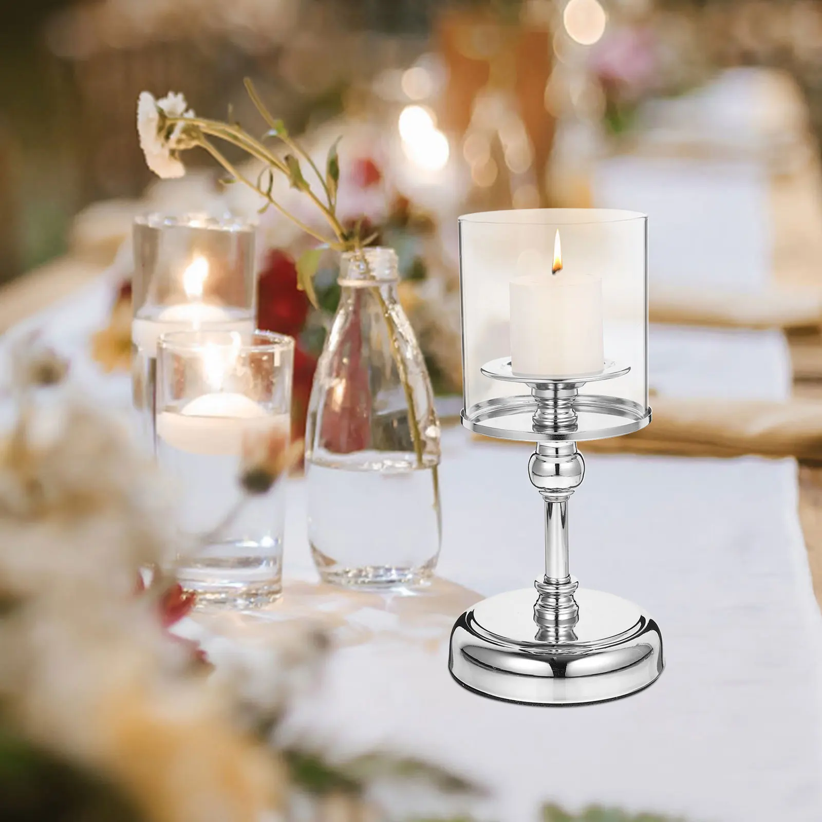 

Windproof C Holders Vertical Taper C for Wedding Table Decor Home Accessories Romantic Dinner Party