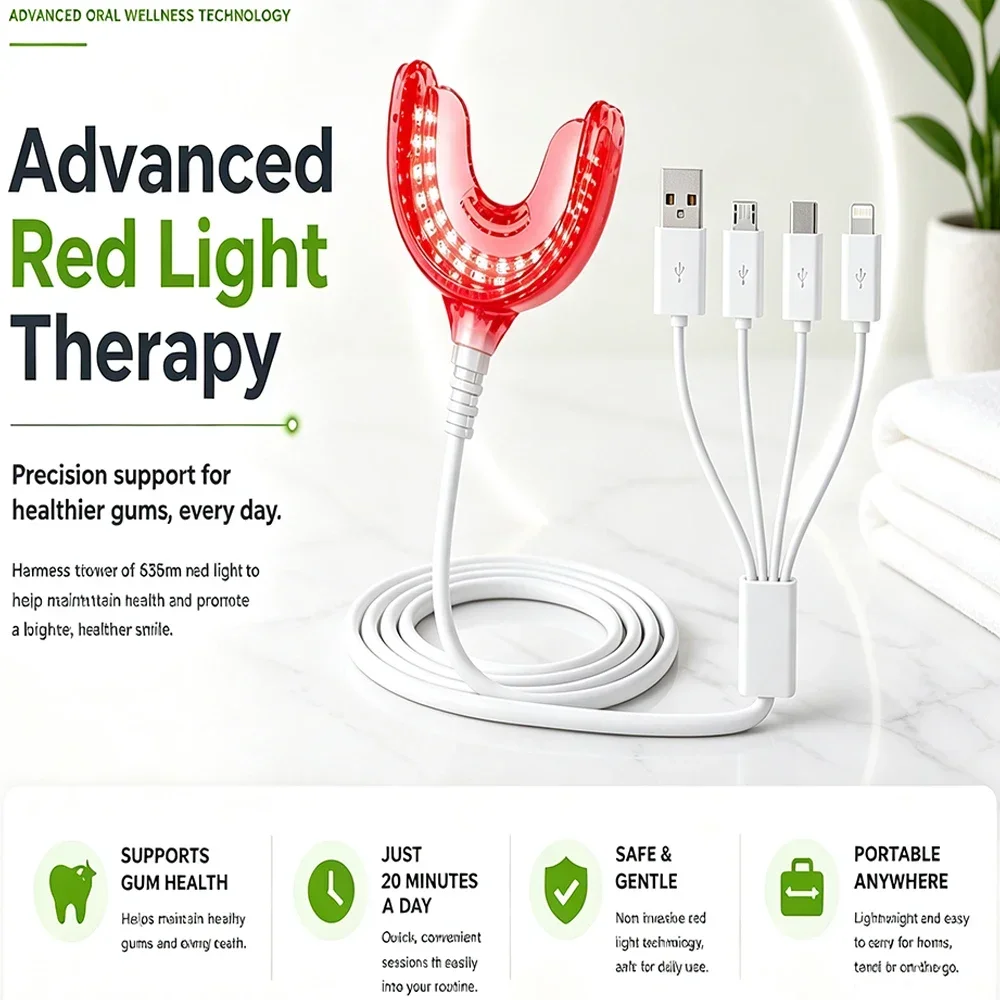 Clinic Red Laser Oral Therapy Gum Disease Oral Care Red Light Therapy Promotes Healing Relieves Pain