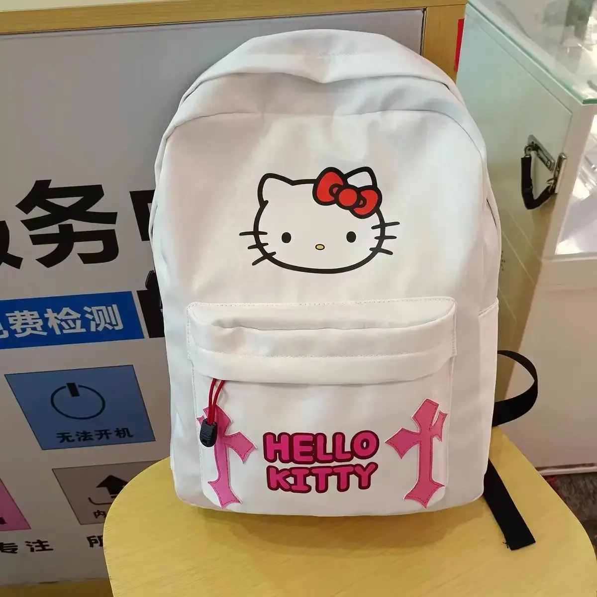 Sanrio Hellokitty Backpack Female 2023 New Cute Niche Backpack Female Junior High School Student Printed Schoolbag