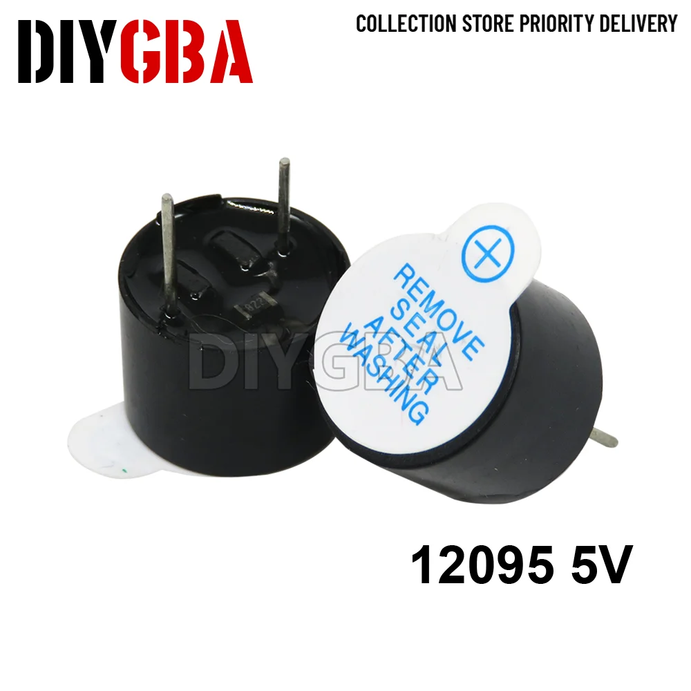 5PCS SFM-27 Active Buzzer High-decibel 3-24V 12V 95DB Passive buzzer 12085 16R / YD15240 17x7mm 0905 Active Buzzer 3V 5V 12V