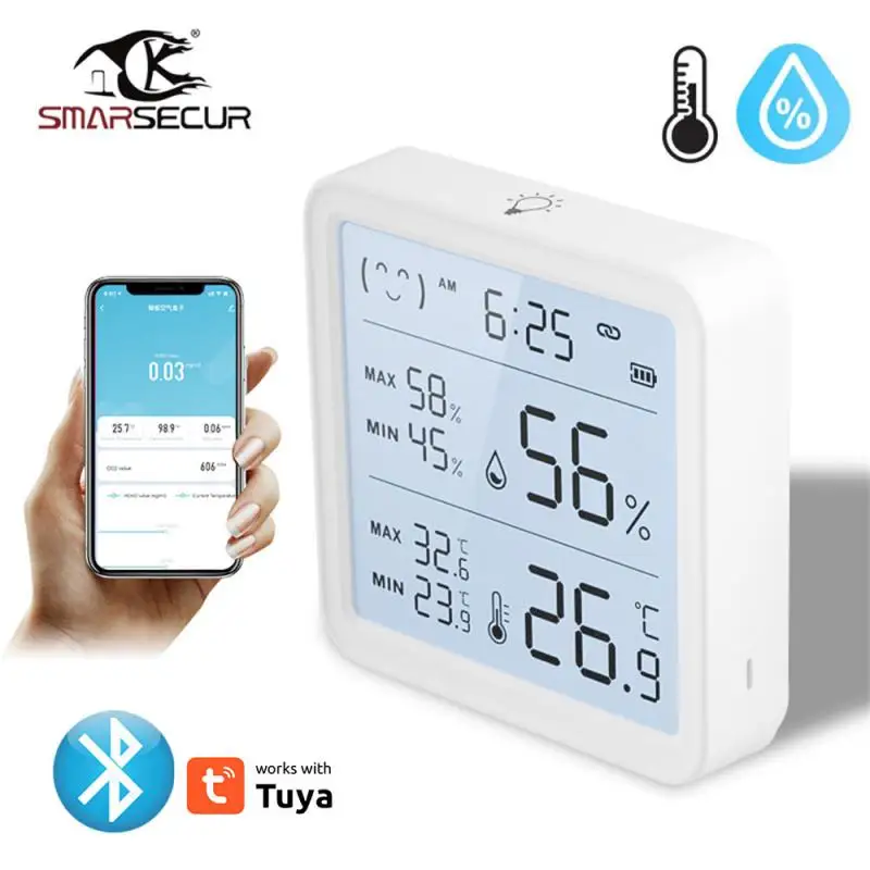 Imagem -05 - Sensor de Umidade e Temperatura Compatível com Bluetooth Tuya Display Lcd Aplicativo de Casa Inteligente Monitor em Tempo Real Suporte Alexa e a 10 Peças