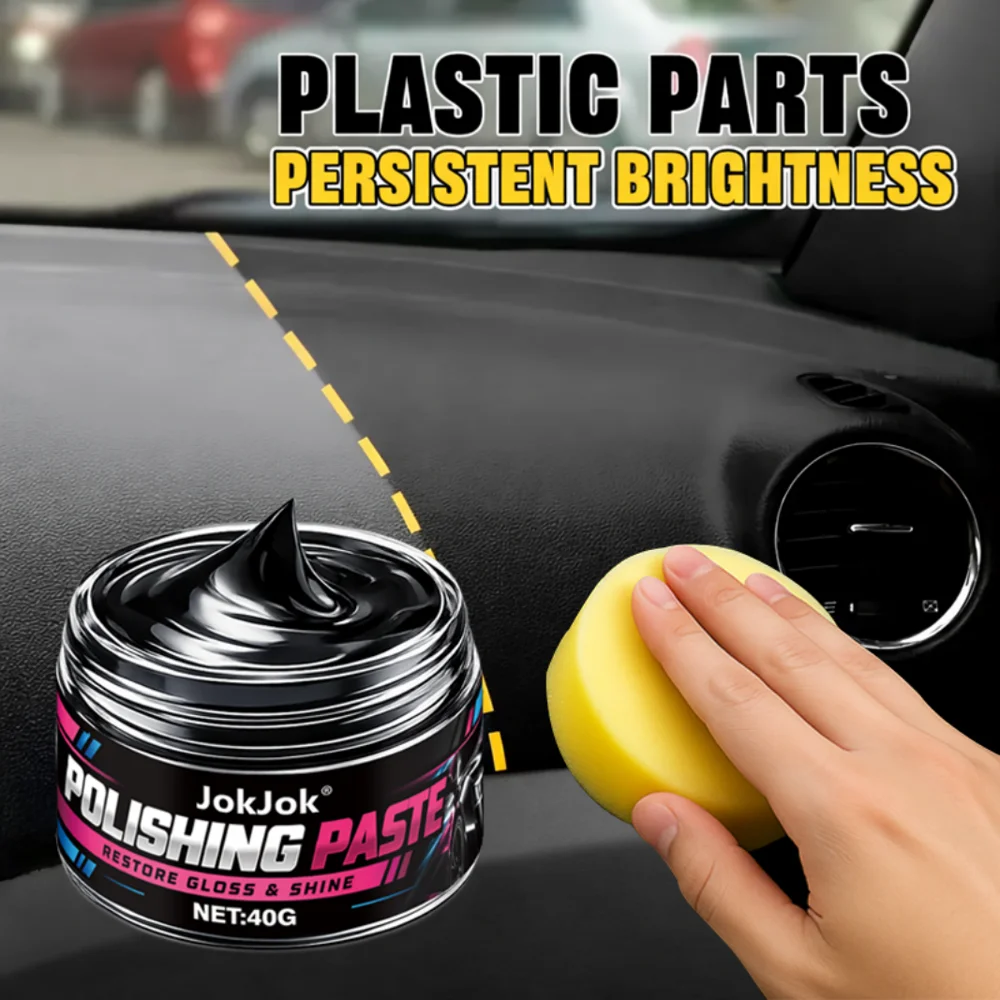 Car Interior Plastic Leather Scratch Repair Paste Anti-Aging Paste Automotive Tires Seats Steering Wheel Polishing Wax