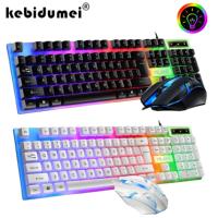 104 key Backlit Mechanical Keyboard Wired Gaming Keyboard waterproof Luminous keyboard And Mouse Set for Gamer PC Laptop Office