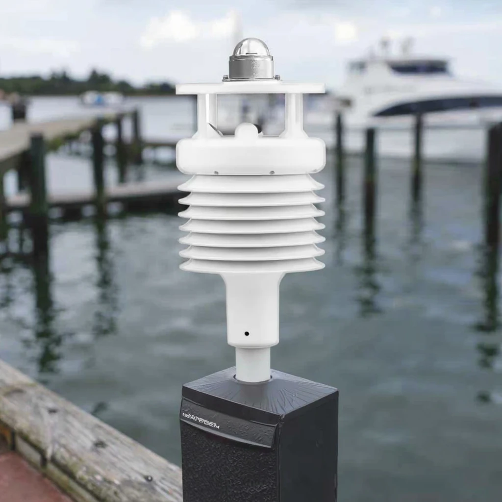 

2026 Solar Powered Ultrasonic Anemometer Weather Station Measures Air Temperature Humidity Pressure Wind Direction & Solar Radia