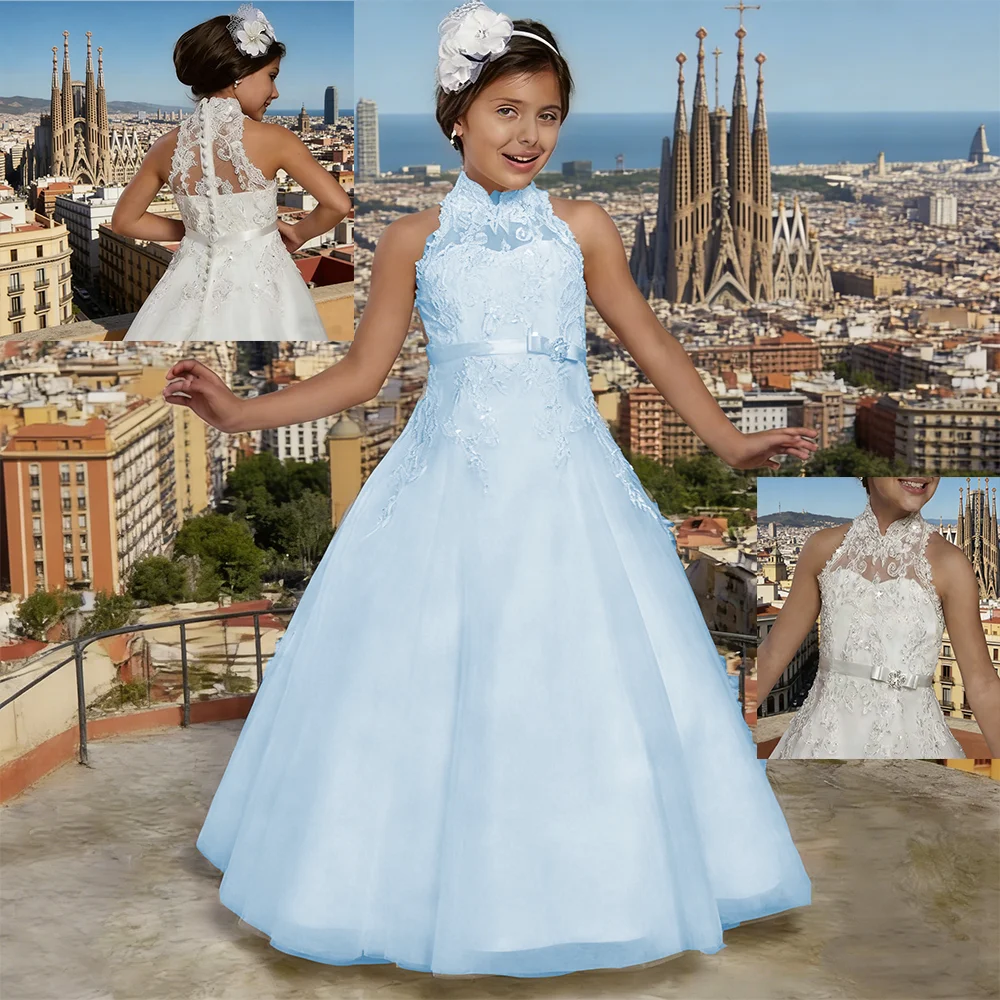 

Детское пышное платье для девочек на свадьбу, день рождения, розовое, с цветами, пышное, длинное, для принцесс, нарядное, для вечеринок, торжеств и праздников