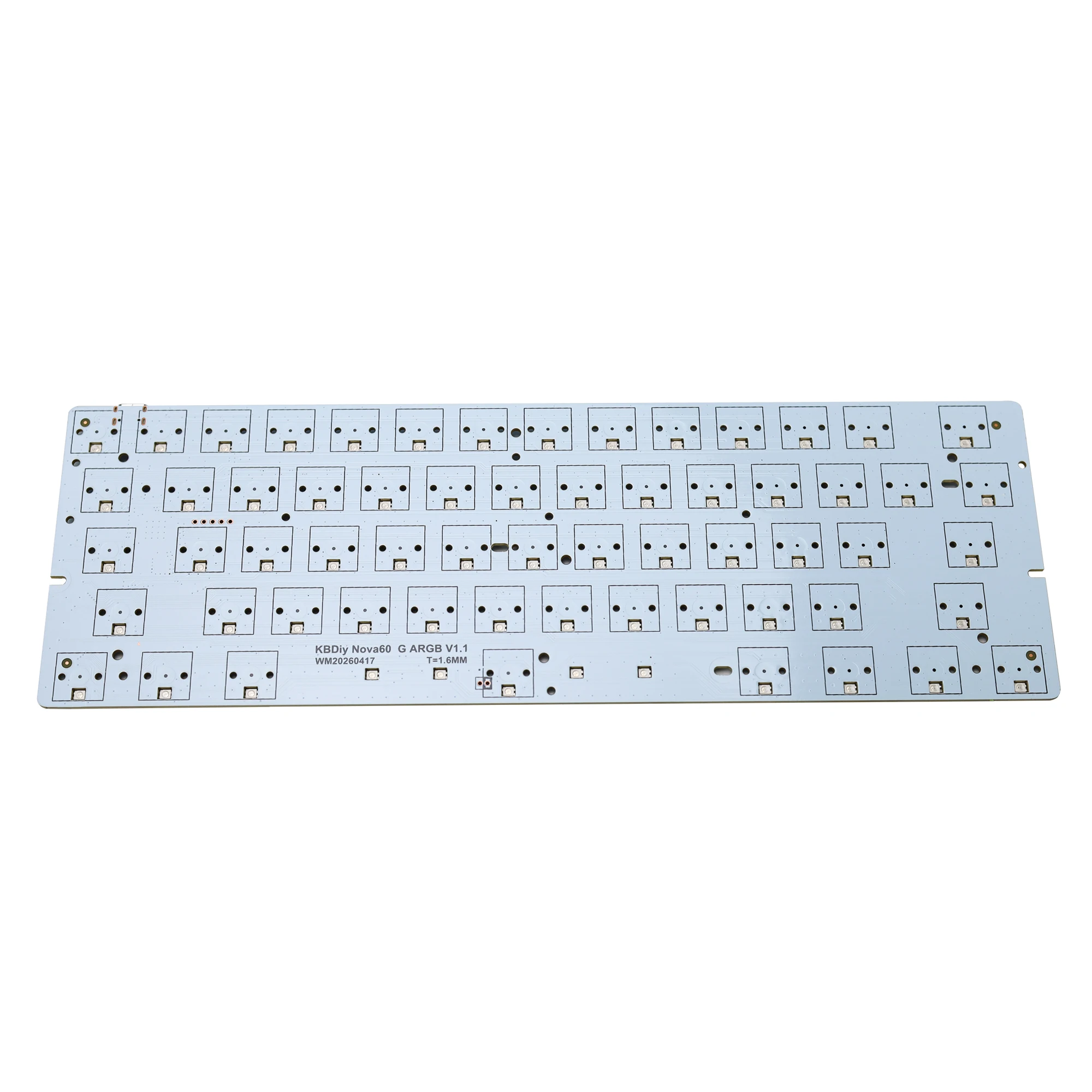 KBDiy Nova60 HE Magnetische PCB-Tastatur Wooting 60 Benutzerdefinierte DIY-Tastatur für GH60 MAD60 GT60 MK60 AG60 Tastaturgehäuse 8KHz 0,15ms Latenz NKRO – Detail 4