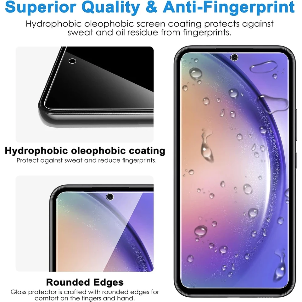 1-3 Piezas Protector de Pantalla para Samsung S26 Ultra S25 S24 S23 S21 S20 A55 A16 A56 A17 A57 A71 A52 A36 A25 A14 A12 A07 Vidrio Templado 5
