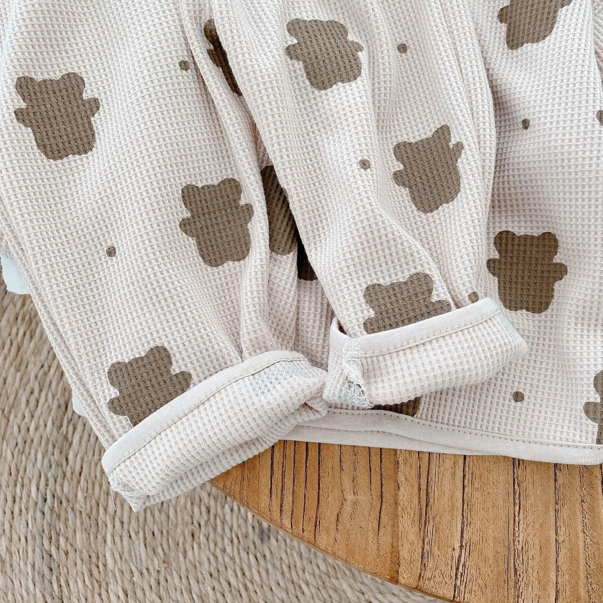 Baby Fall Clothes Girl Boy Cotton Long Sleeve Sweater and Pant Set Toddler Casual Cartoon Bear Pullover Top SweatPant Tracksuit