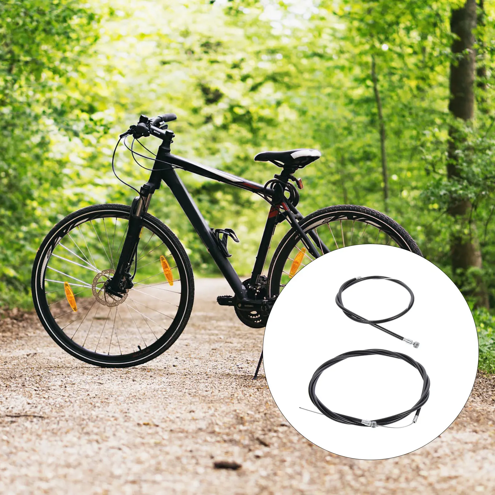 

3Sets Bike Brake Cable Kit Universal Brake Wire Core Compatible Mountain Road Folding Bikes Professional Replacement Line Kit