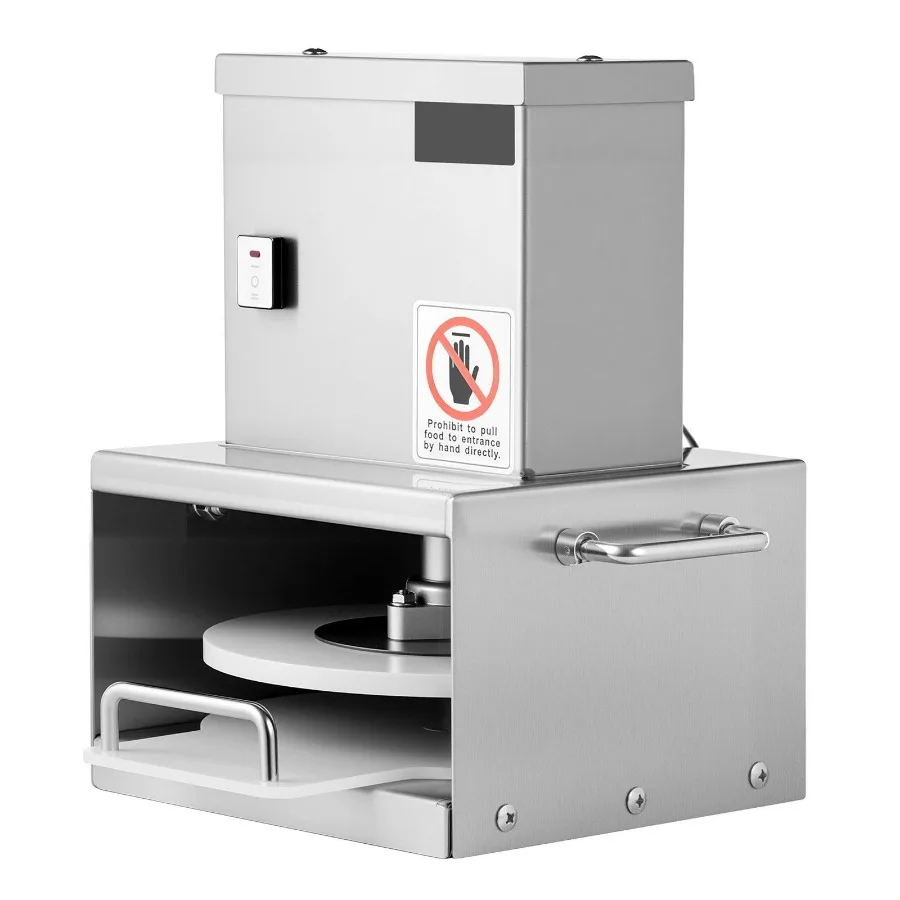 

Электрический пресс для теста для пиццы, 6-дюймовый пресс для пиццы, пресс-плита из нержавеющей стали, пресс для хлеба, регулируемая толщина, Commerci