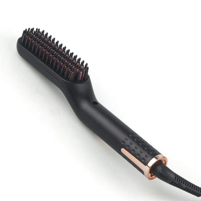 

Men Beard Comb Commercial Safety Couture Hair Pro One Step Hot air Brush Ceramic Mini Multifunctional Hair Straightener Brush