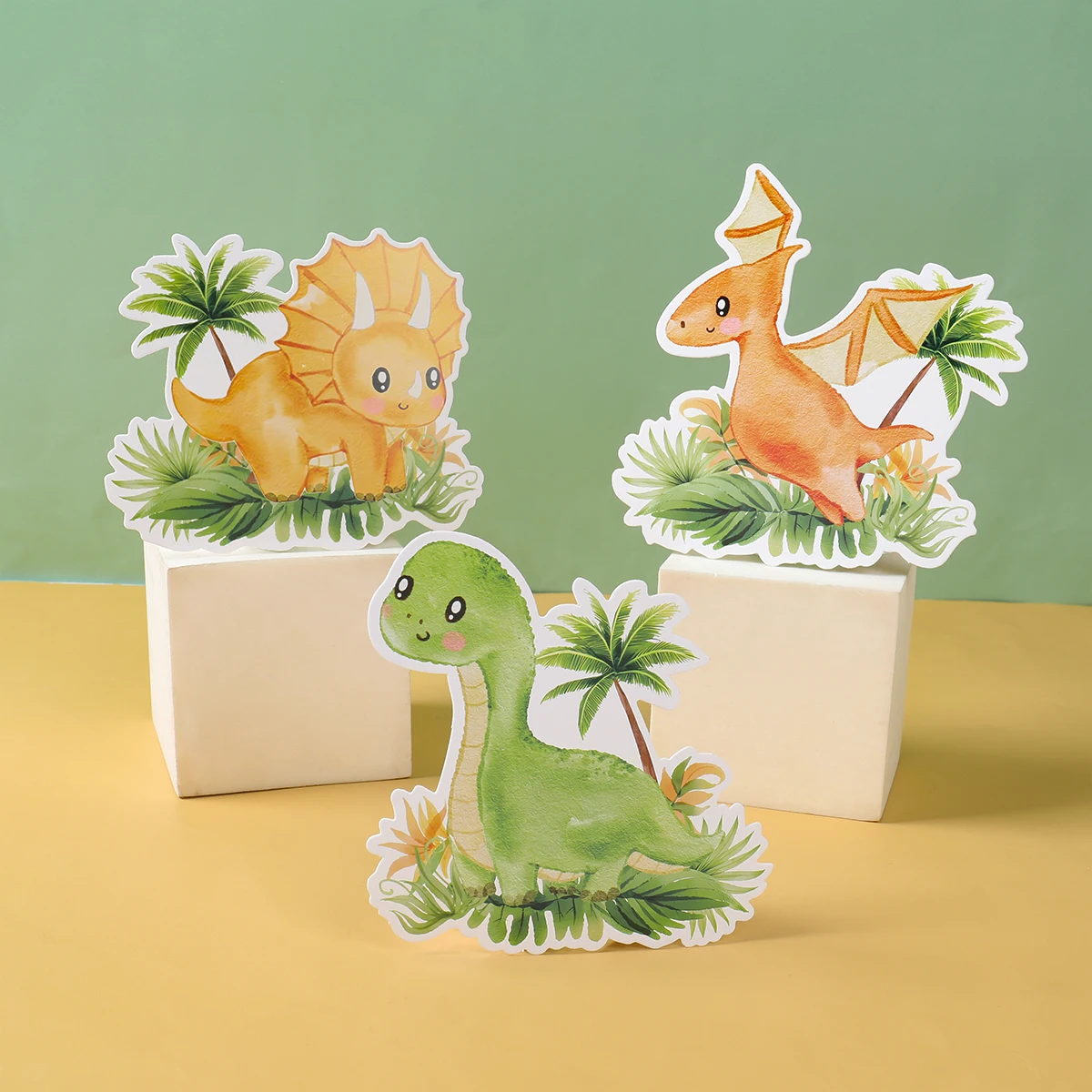 Dinosaur Birthday Party Paper Ornaments Birthday Party Decor Kids Boy Birthday Party Favors Supplies Baby Shower Decor