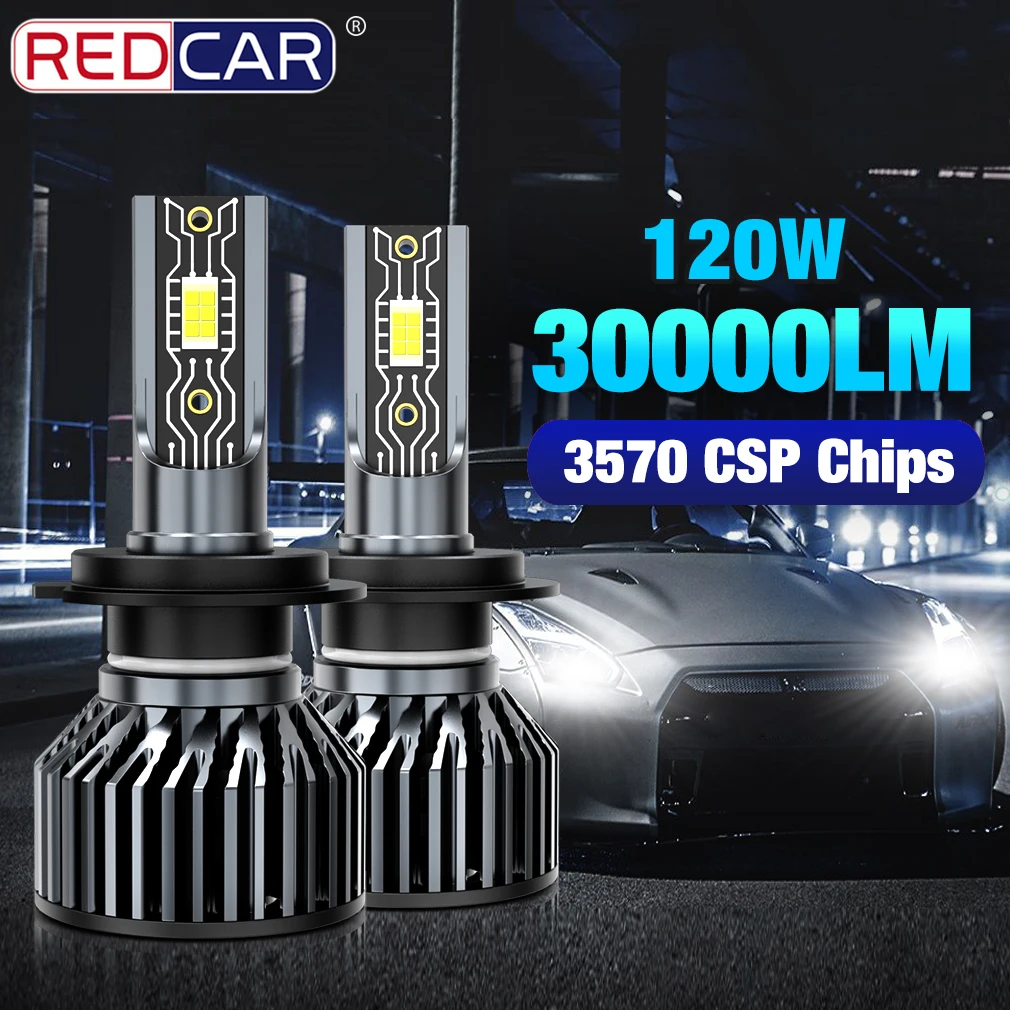 

Мини-автомобильная фара H1 H4 светодиодный передняя фара H7 светодиодный Bulb H8 H11 9005 HB3 9006 HB4 9012 9008 H13 автомобильная лампа 120 лм Вт CSP чип