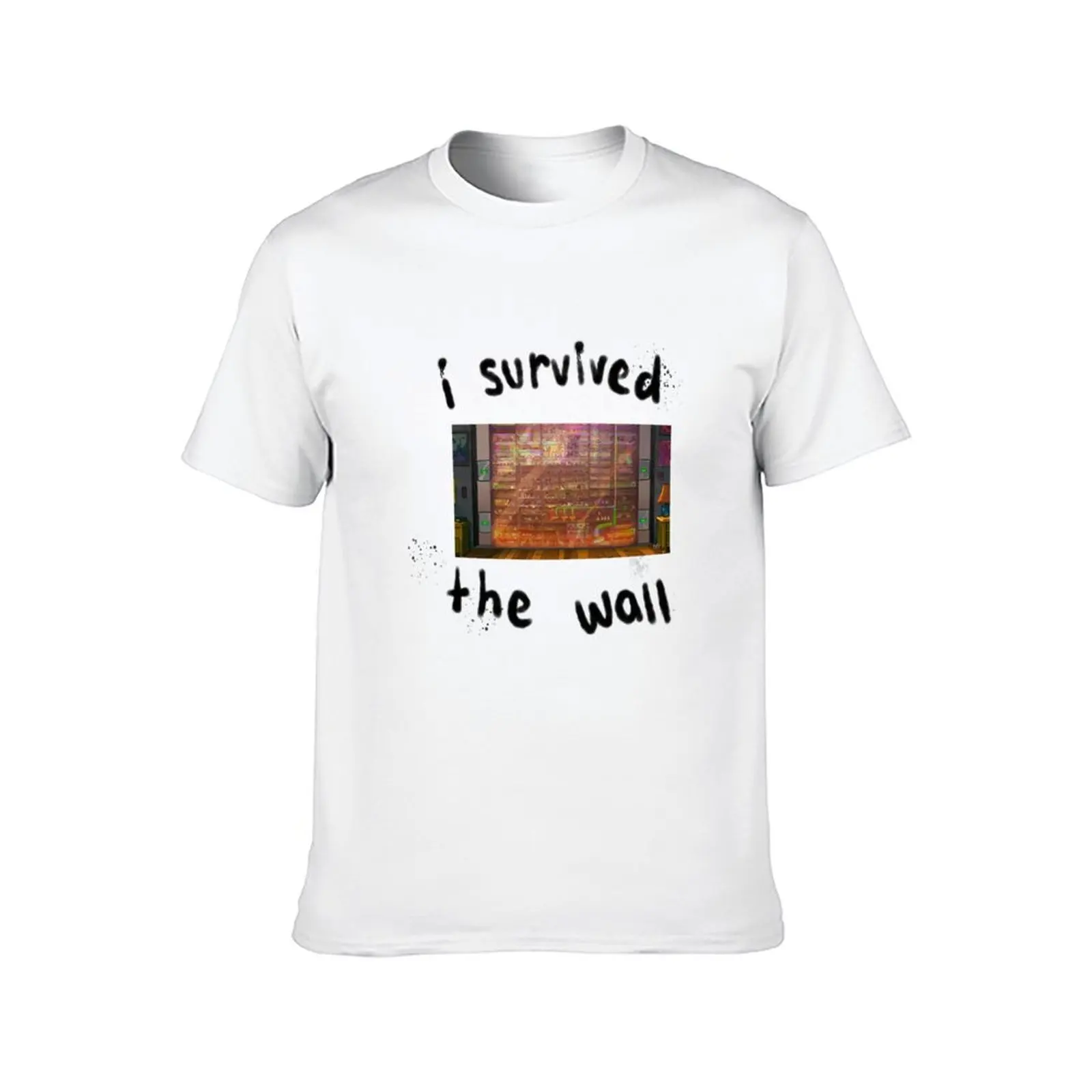 I Survived The Wall T-Shirt croswit shirt man T-shirts oversize sweat Short sleeve tee t shirts for men cotton