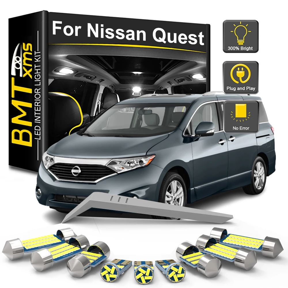 BMTxms LED Interior Light Bulb Kit For Nissan Quest V40 V41 V42 RE52 MK1 MK2 MK3 MK4 1992-2014 2015 2016 2017 Car Indoor Lamp