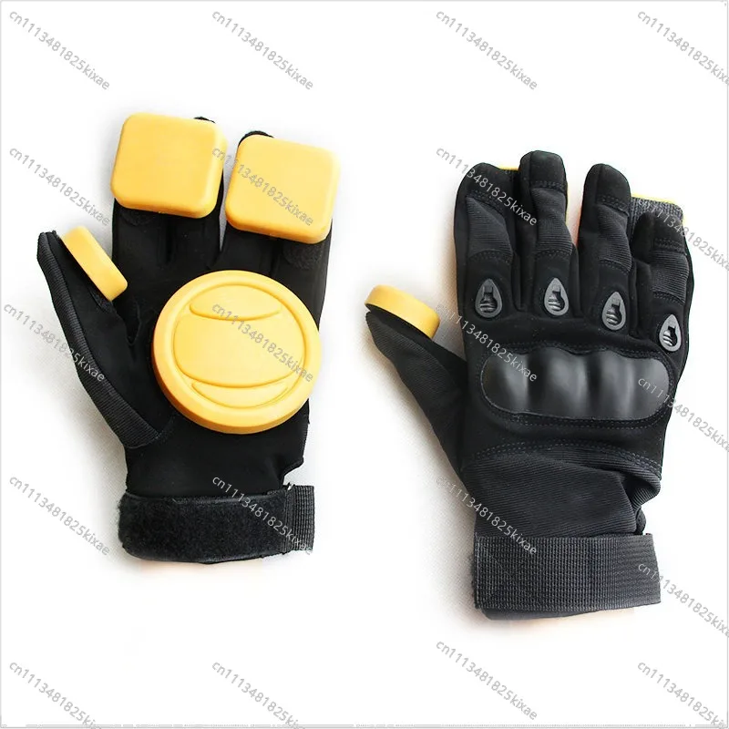 For Longboard Slider Gloves Skateboard Turn Slide Road Board, Downhill Brake Extreme Sports Palm Gloves