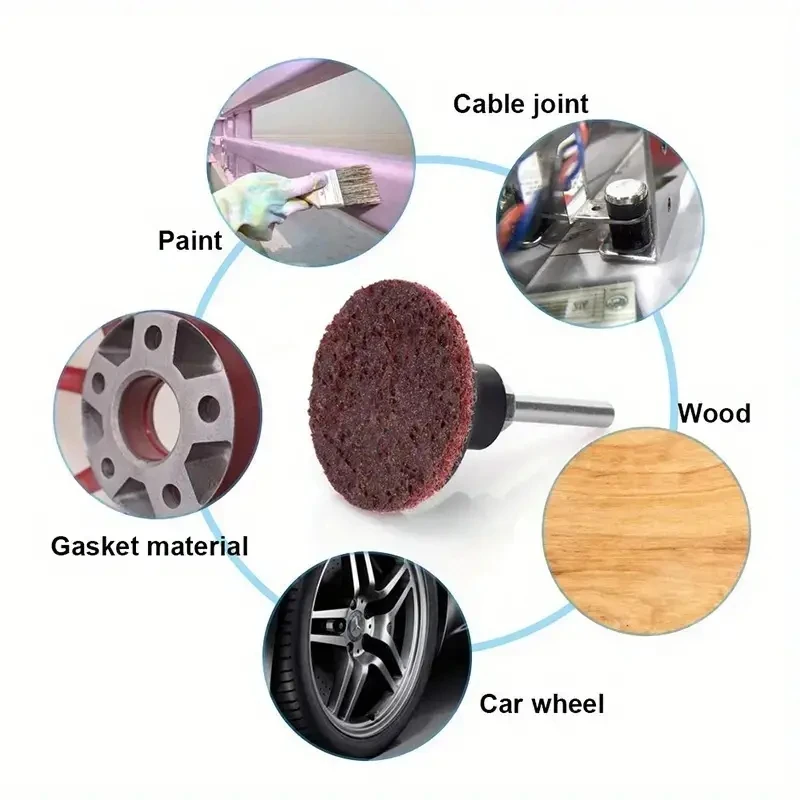 30pcs 2 Inch Quick Change Sanding Discs - Durable Nylon for Surface Polishing & Burr Removal - Fine to Coarse Grits,Grinding