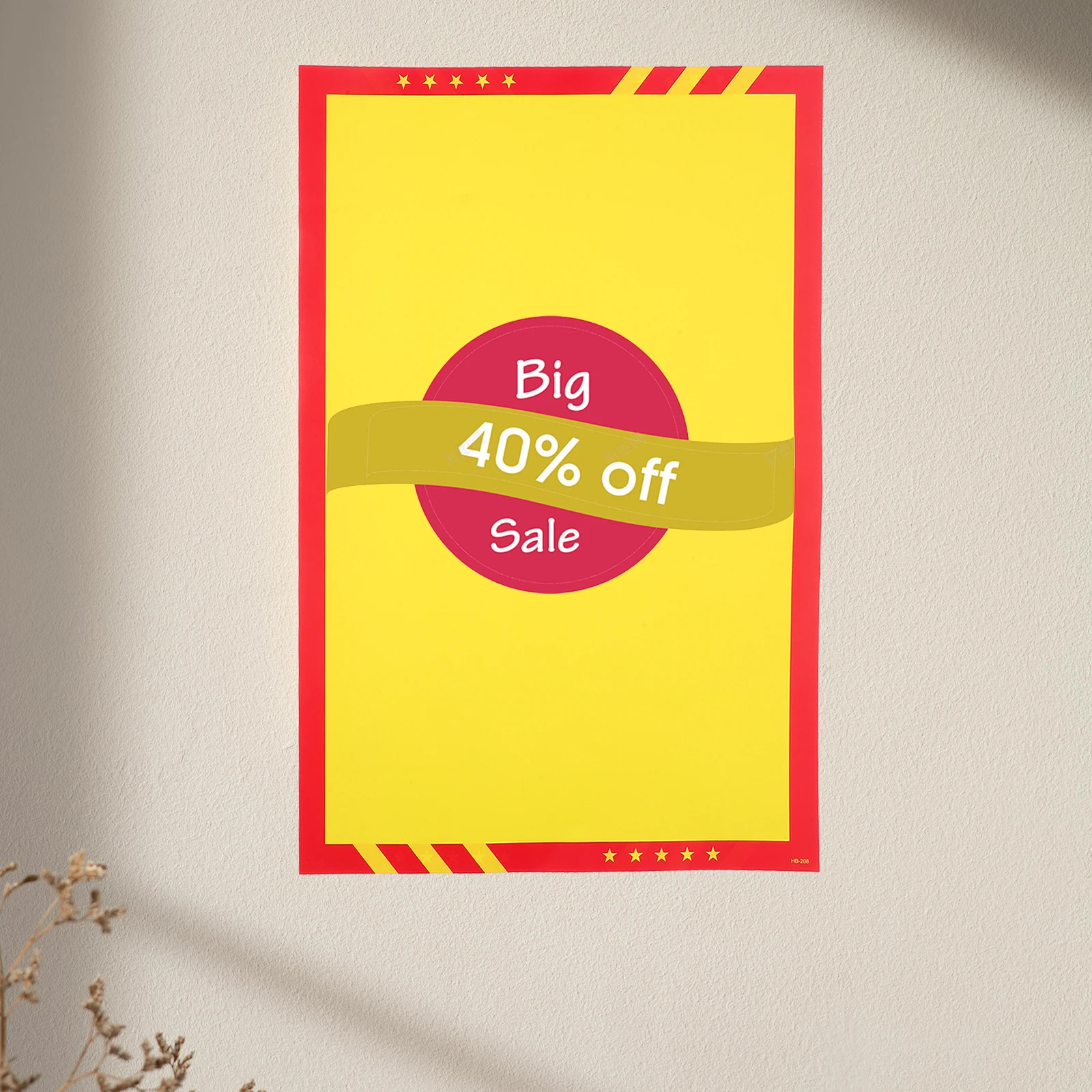 

20 Pcs Poster Advertising Paper Extra Large Display Tags for Retail Store Shopping