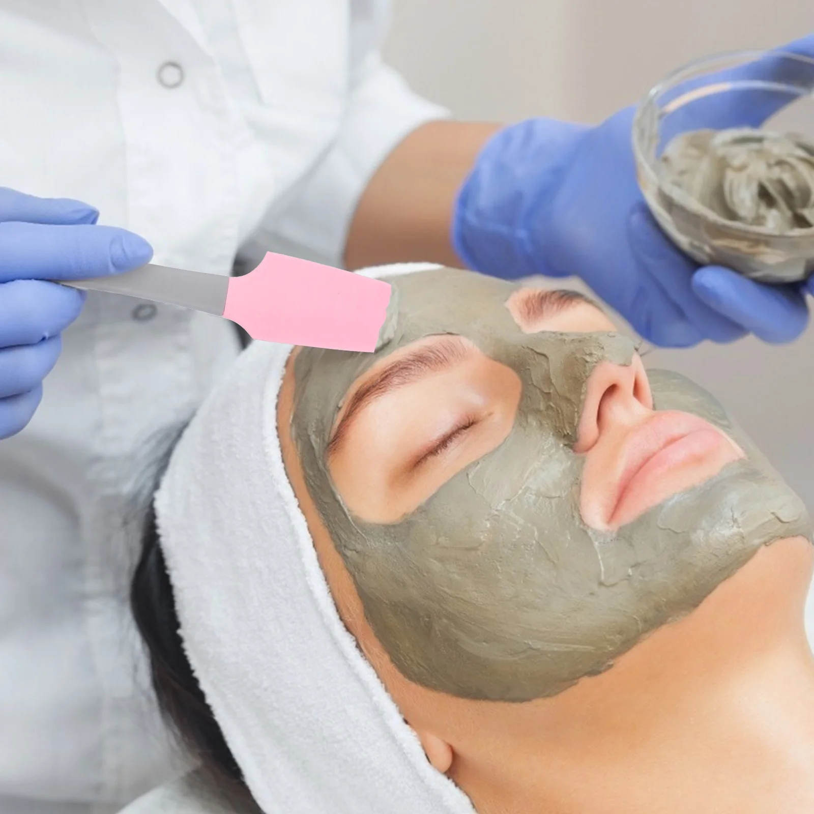 

2Pcs Silicone Waxing Spatulas Long Handle Non-Stick Reusable Wax Scraper for Hair Removal Easy Clean Comfort Grip Hole Design