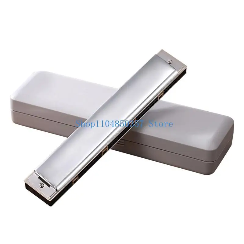 5asd Harmonica Harp 24 Hole Harmonica voor Sleutel C Polyfonie Orgel Diatonische Mond voor Blues Folk voor Grote