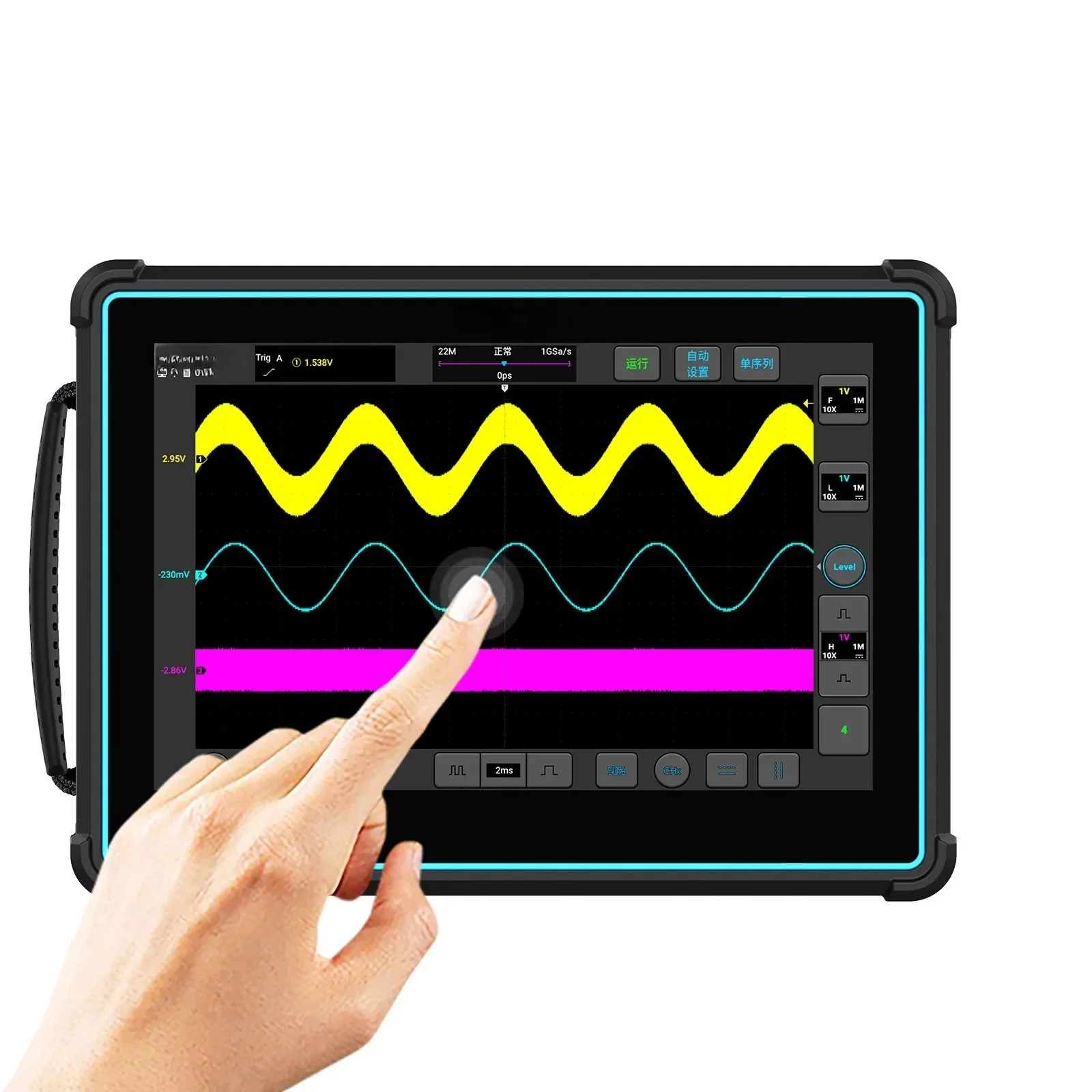 Micsig TO2002 200MHz 1GSa/s Tablet Oscilloscope 2 Channel Oscilloscope Supports Bus DecodingHOT SALES