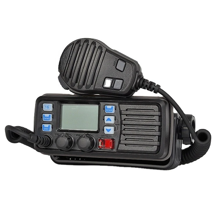 All-in-One Marine Radio IPX7 Waterproof, Weather Alert 156 Channel Marine Mobile Transceiver