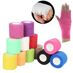 4.8M Kleurrijke Sport Zelfklevende Elastische Bandage Wrap Tape Elastoplast Voor Knie Support Pads Vinger Enkelpalm Schouder