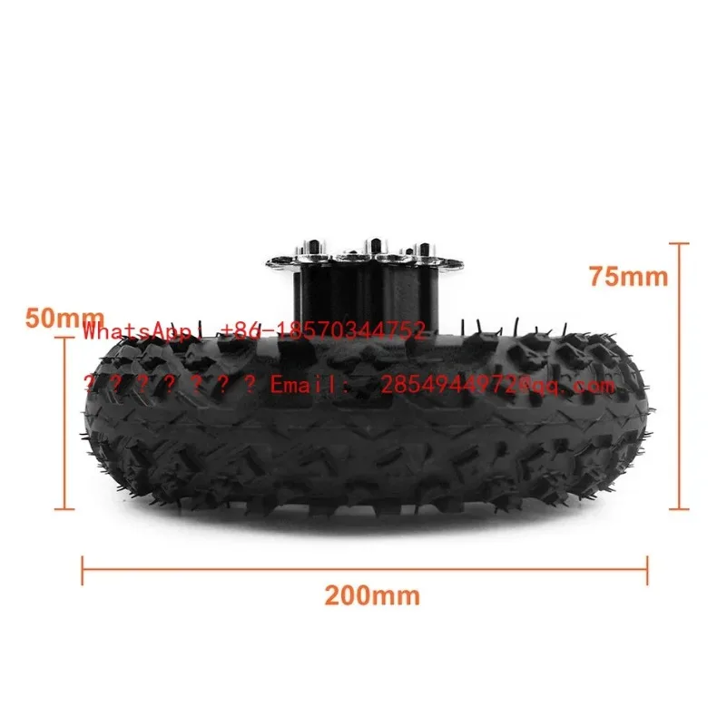 L  500W Dual Drive Cart Conversion Kit Easy Carry 200Kg 8 Inch Wheel Set Electrical Pull Barrow Trolley Capacity