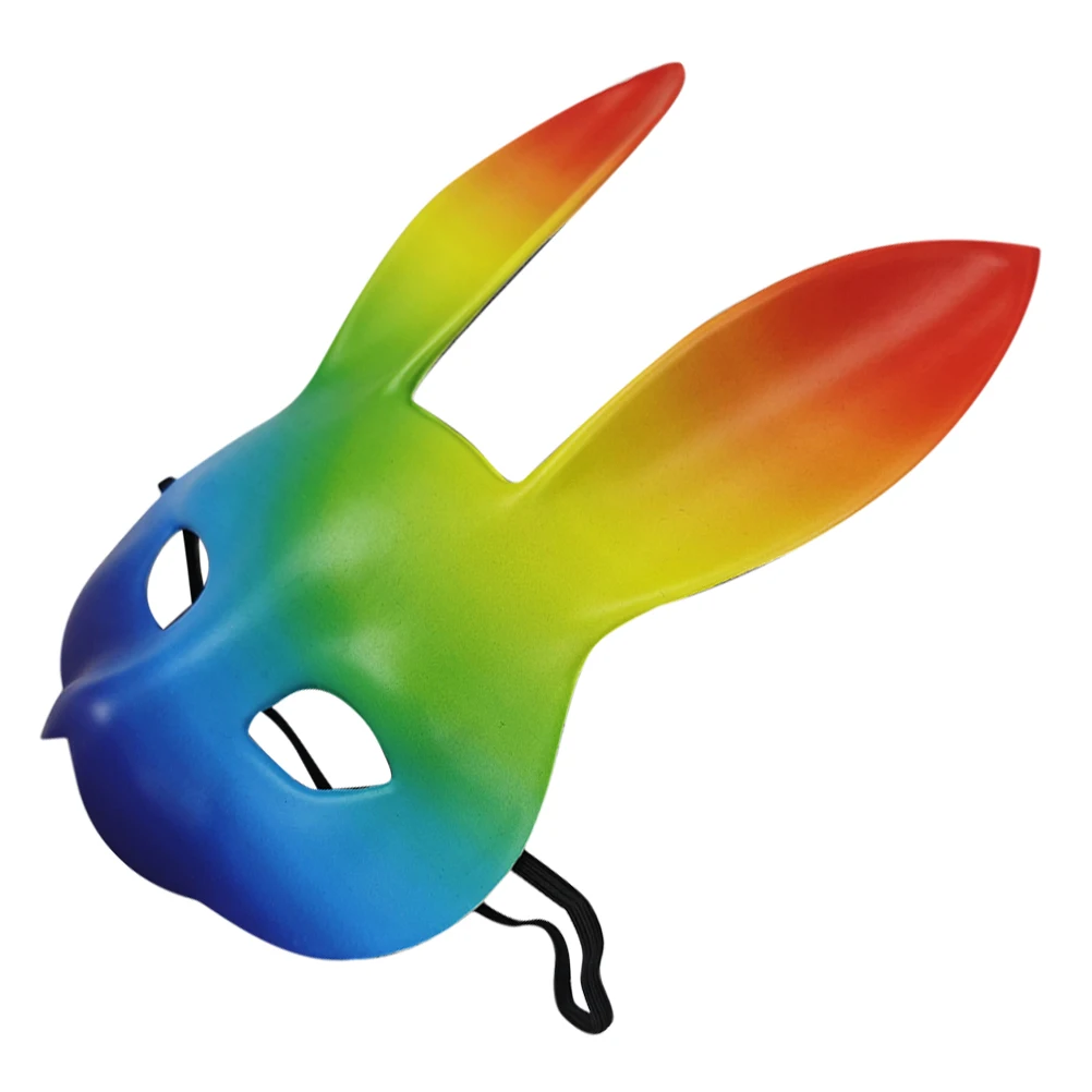 

Rainbow Bunny Halloween Masks Rabbit Animal Animal Masks Mask Mask Lightweight Costume Party Accessories
