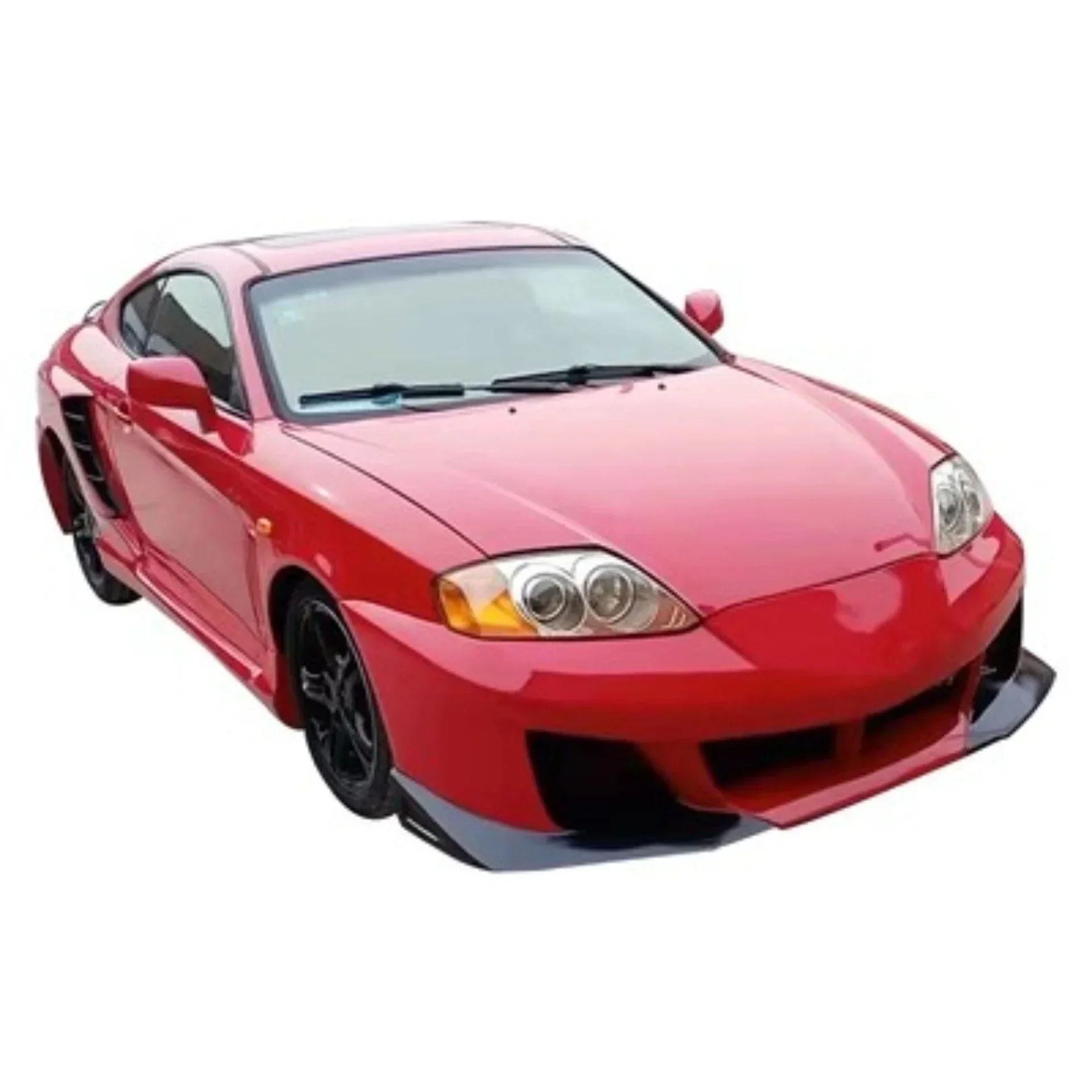 Body Kit Frontstoßstange Seitenschweller für Hyundai Rohens Coupe 03–06 Heckstoßstange Konvertieren New Style Surround Autozubehör