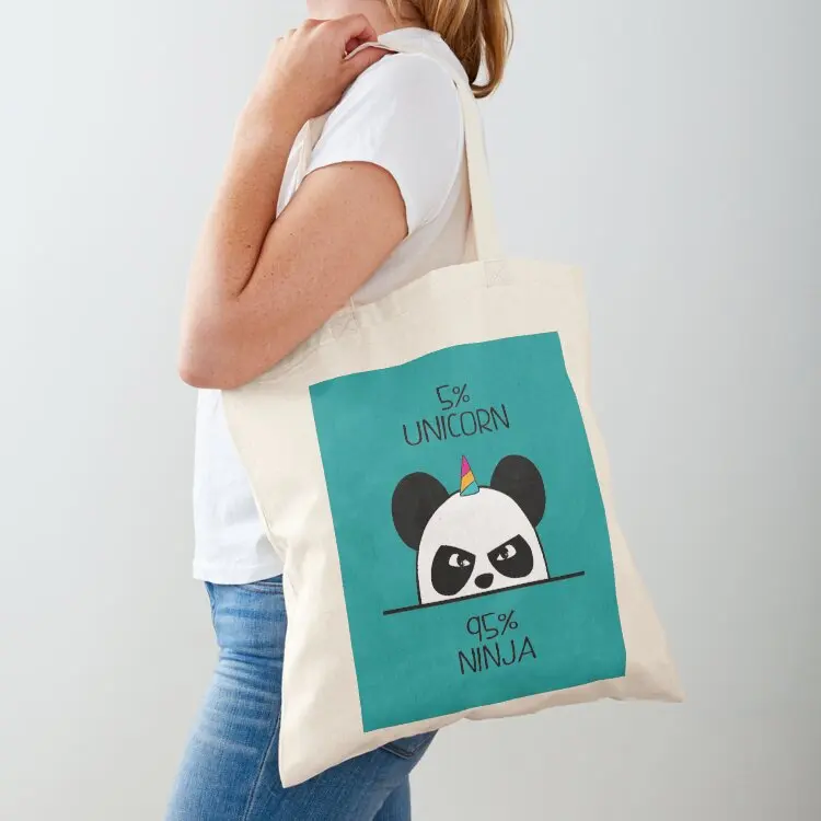 

Unicorn Ninja Panda Tote Bag shopping cart bags shoping bag Beach bag Reusable bags