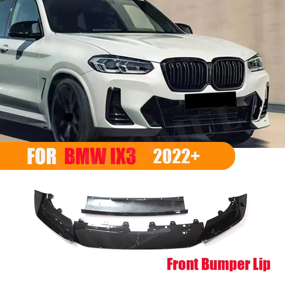 

VACOMUL ABS Gloss For BMW ix3 2022+ Front Bumper Splitter Lip Spoiler Diffuser Guard Cover Guard Tuning Protector Carbon look