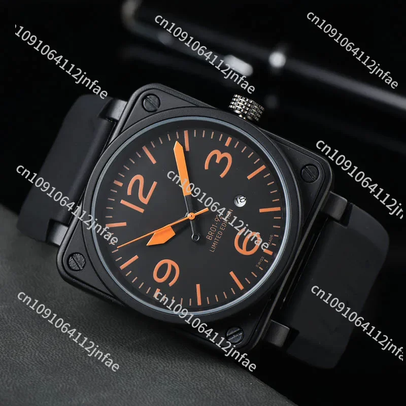 Men's high-quality fully automatic mechanical watch BR3 pin strap calendar men's watch