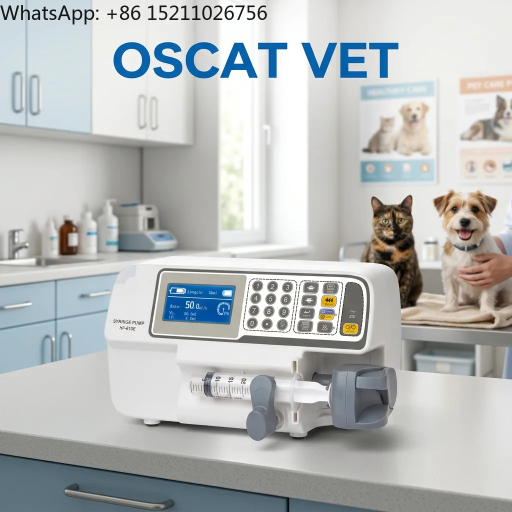 OSCAT Veterinary Equipment Pet  Medical - Pump 12 Hours Backup 8 Level Adjustable Professional for Animal Hospital